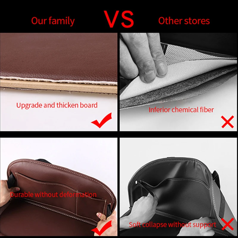 Органайзер из искусственной кожи на спинку сиденья автомобиля поднос дорожный