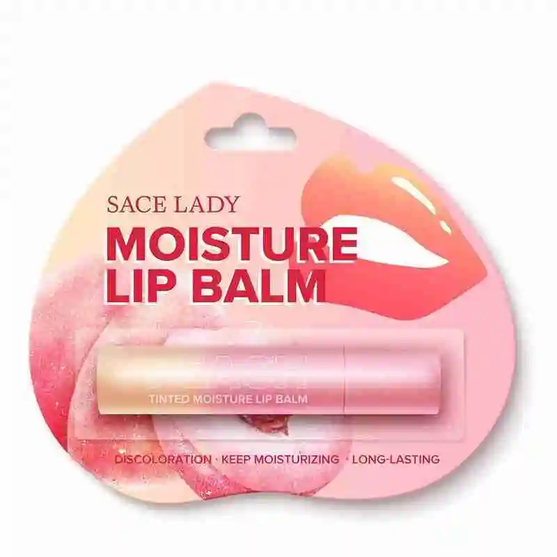 

SACE LADY Moisture Lip Balm Makeup Tinted Lip Base Up Vitamin-E Beauty Cosmetics Care Make Peach Hydrating Care Lips P9Q2
