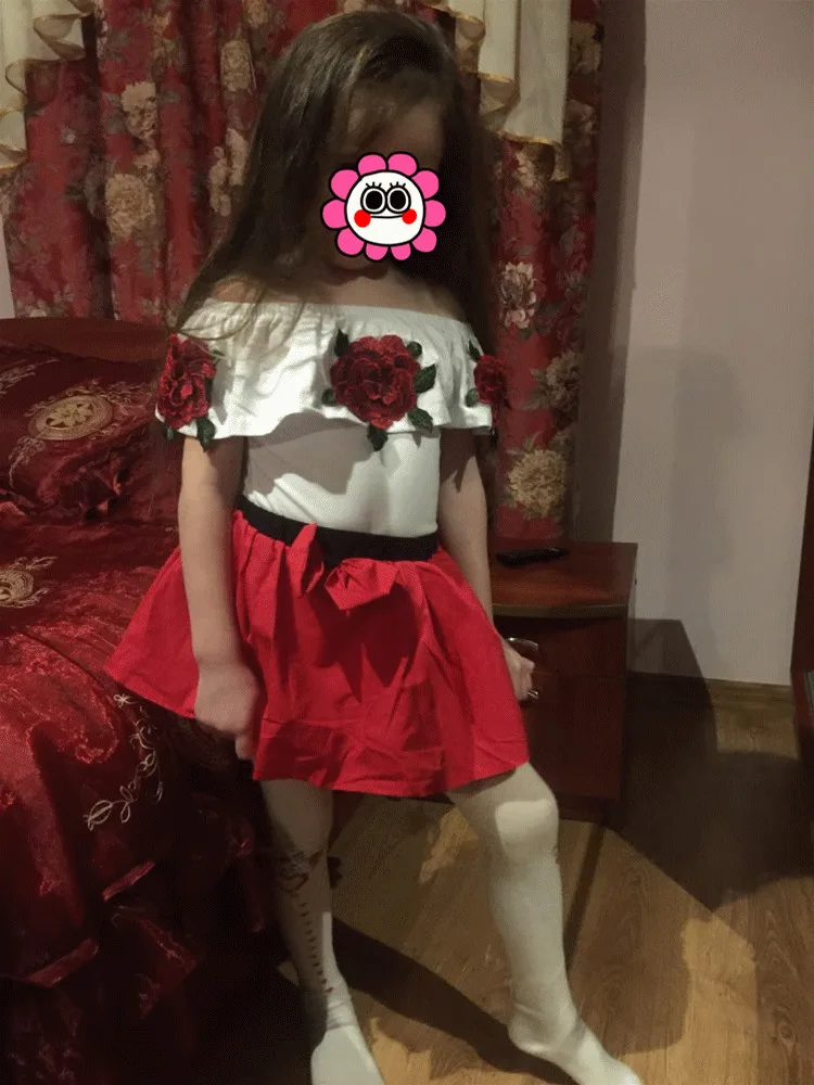Комплект летней одежды для маленьких девочек комплект из 2 предметов топы без