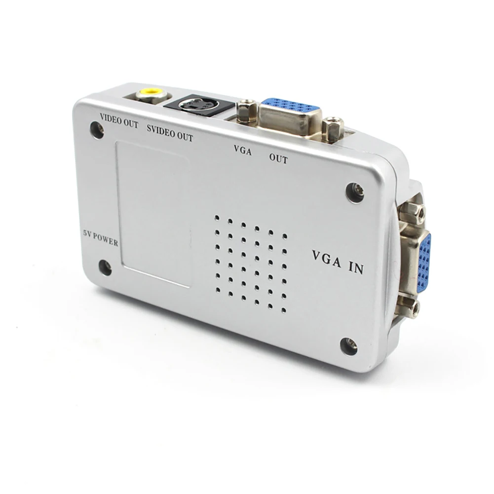 VGA to RCA Switch Box PC TV AV Monitor Composite Video Converter Adapter for Computer Laptop | Электроника