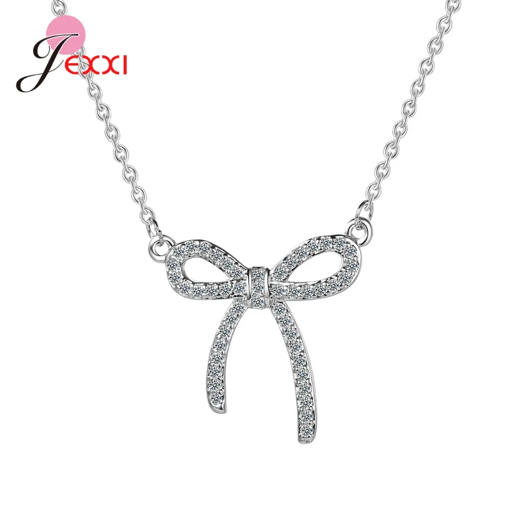 

Fashion 925 Sterling Silver Star Moon Necklaces Pendant Cubic Zirconia Necklace Charm Link Chain Jewelry For Women