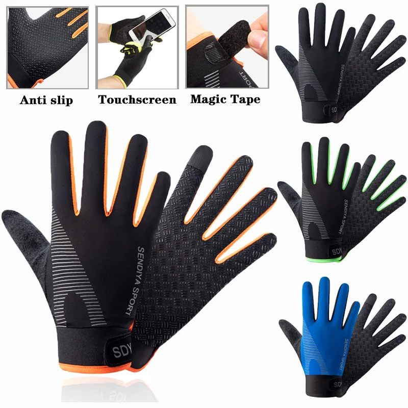 

Adjustable Magic Tape Warm Winter Gloves Full Finger Touchscreen Gloves Breathable Anti Slip motorcycle Mittens Cycling Camping