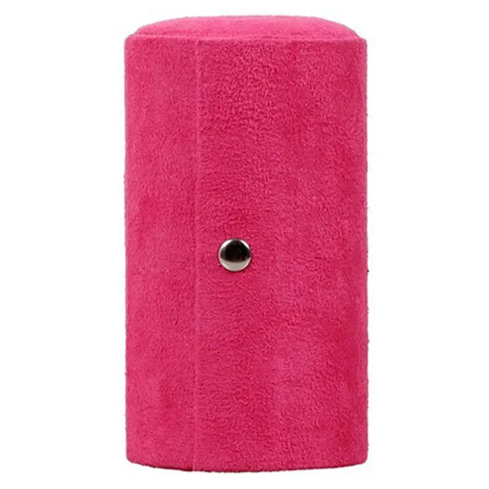 

2021 New Fashion Simple Solid Color Portable 3 Tiers Compartment Cylinder Lint Roll Up Jewelry Organizer Holder