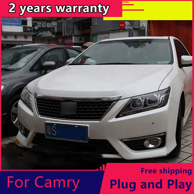 

KOWELL Car Styling for Toyota Camry Headlights 2012-2014 Camry LED Headlight DRL Lens Double Beam H7 HID Xenon bi xenon lens