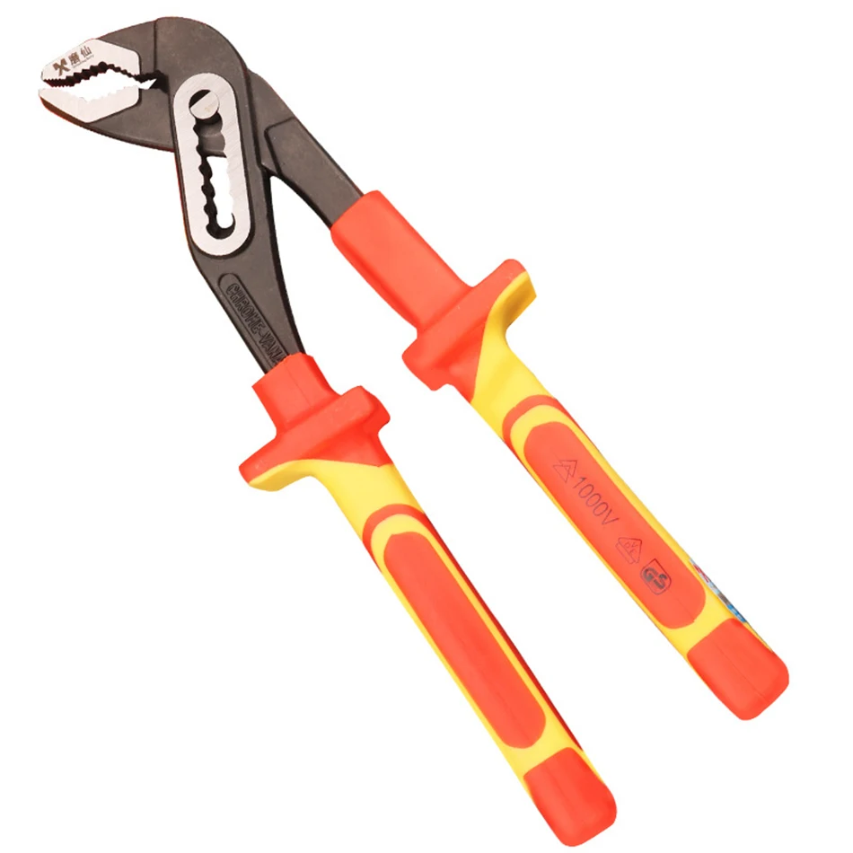 

MX VDE Insulated Water Pump Pliers Electrician Special 1000V High Voltage Multi-Purpose Chromium Vanadium Steel Water Pump Plier