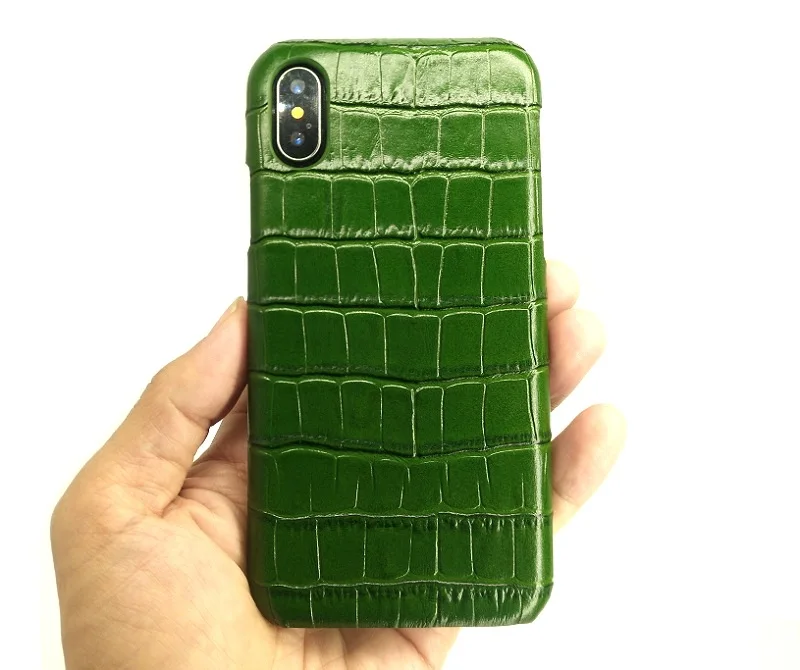 Solque чехол из натуральной кожи для iPhone X XS MAX XR 7 8 Plus настоящий кожаный чехол для мобильного телефона роскошный крокодил тонкий Чехол