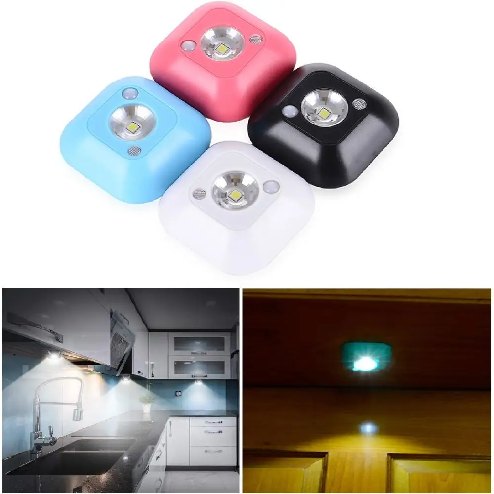 Мини умный корпус беспроводной светодиодный датчик Ночной светильник PIR