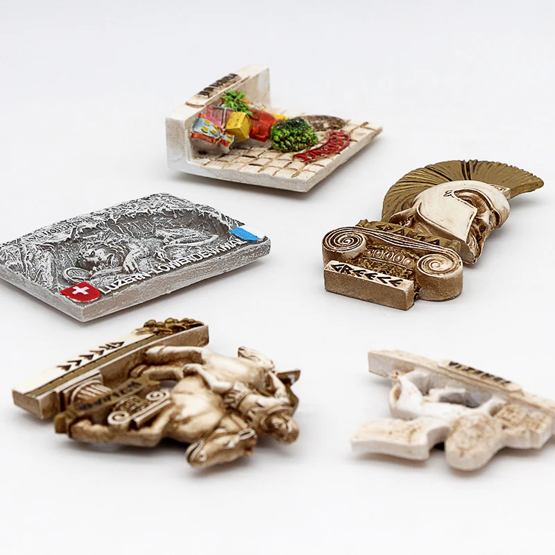 3d магниты на холодильник французский прованс Люцерна Лев Спартанский Александр