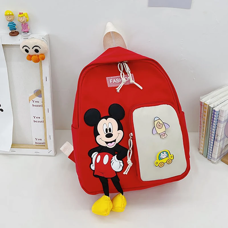 Детский рюкзак Disney милый школьный ранец с мультяшным Микки Маусом для детского