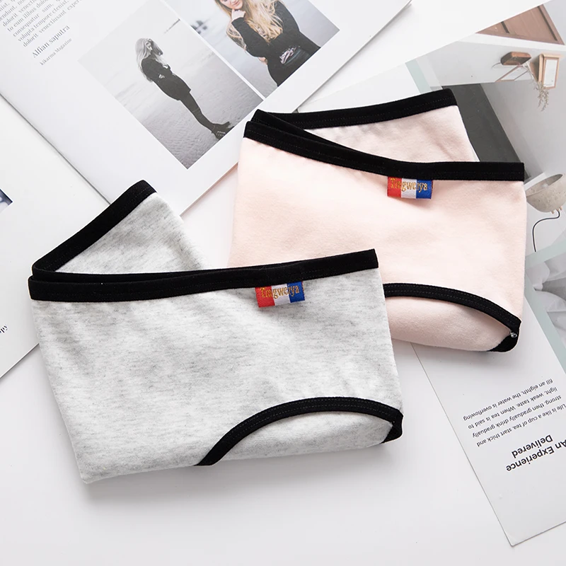 

LUOCHEN Briefs Panty Cotton Panties Underwear Lingerie Breathable Intimates ropa interior femenina tanga underwear women S1708