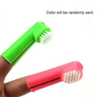 super soft pet cleaning finger toothbrush teddy dog brush bad breath tartar teeth tool dog cat pet supplies dog toothbrushes