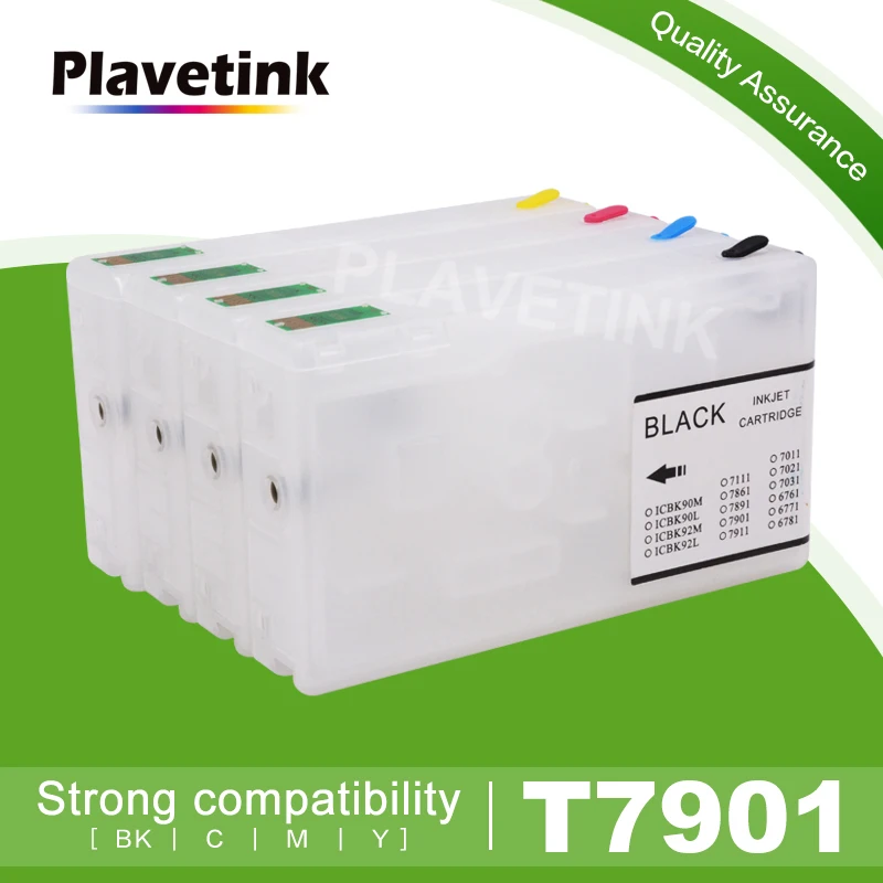Картридж чернильный Plavetink T7901 79XL 4 цвета для Epson Pro WF4630 WF4640 WF5620 WF5690 WF5110|Чернильные