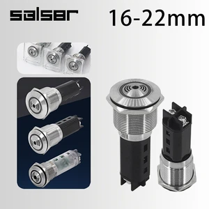16/19/22mm DIY Metal Buzzer Indicator Light LED Stainless Steel Flash Light A Burglar Alarm Screw Terminal 12/24/220/380V