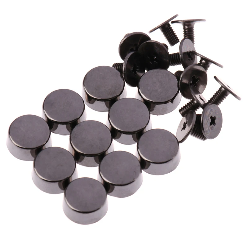 10sets DIY Leather Buttons Screw Wear Protection Bag Bottom Studs Rivets For Bags Hardware Belt Accessories For Bag Feet Screw