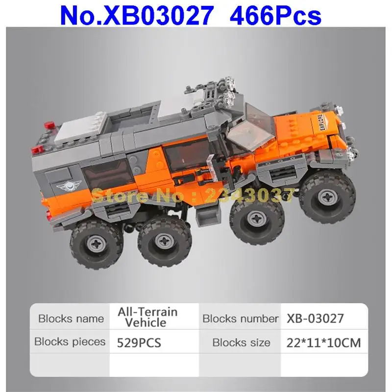 Xb03027 466 шт. автомобиля высокой проходимости строительные блоки для автомобилей 1