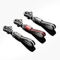 carbon fiber car key chain buckle ring personalized decoration gift auto accessories
