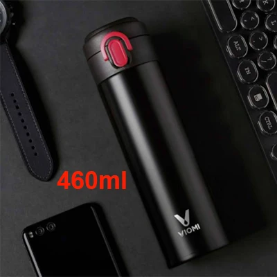 Black(460ml) Xiaomi mi jia VIO mi термос чашка 300 мл/460 мл 316 Нержавеющая сталь пылесос mi чашка 24 часа термос одной рукой на включить/выключить - Цвет: Black(460ml)