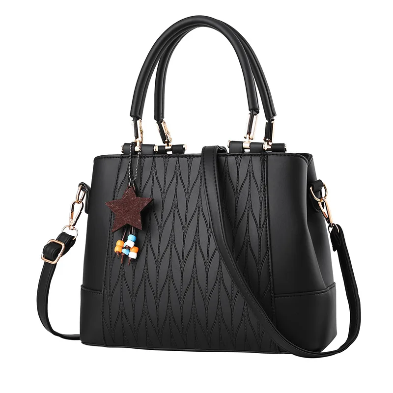 Новинка 2020 женская сумка модная простая в полоску с подвеской виде пентаграммы