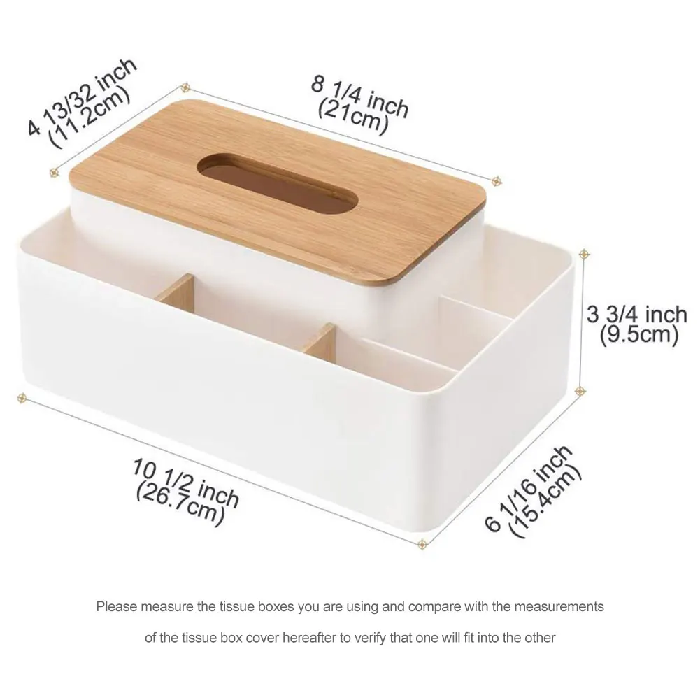 

Home Kitchen Wooden Plastic Tissue Box Solid Wood Napkin Holder Case Simple Stylish Bamboo Cover Hotel Storage Box
