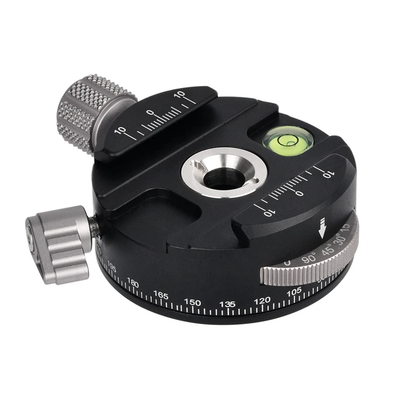 High Quality Tripod Head PAN-60H Panoramic Ball with Indexing Rotator AS Type Clamp for Cameras(Gray) | Электроника