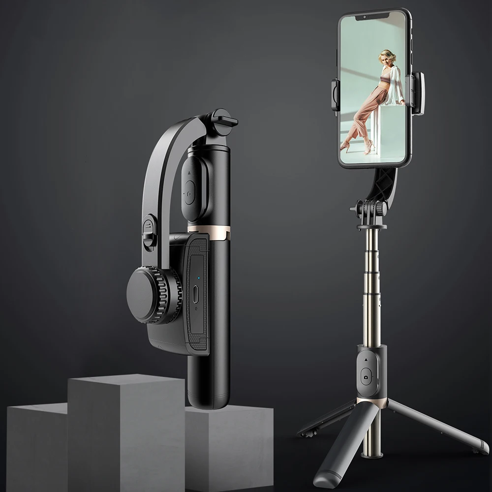 

Bluetooth Compatible Handheld Gimbal Stabilizer Anti-Shake Selfie Stick For Phone Adjustable Stand For IOS Android