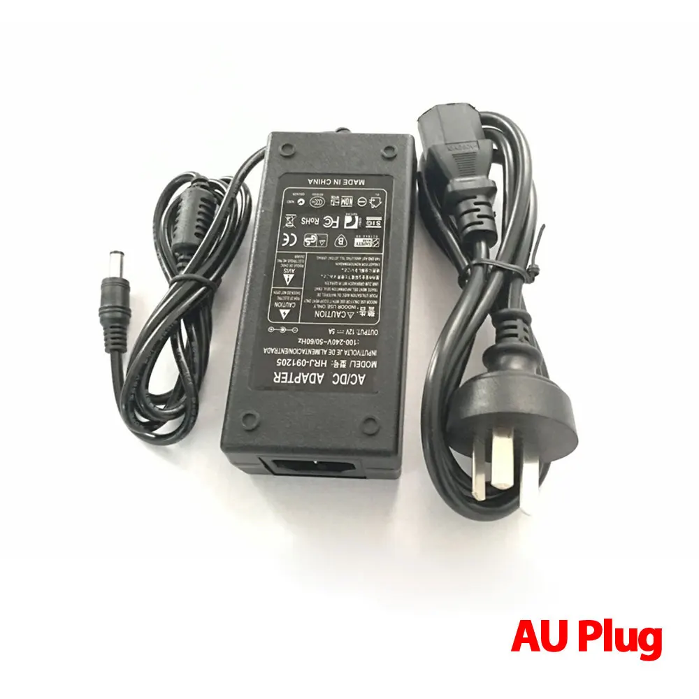 Самая низкая цена Новый AC конвертер адаптер для DC 12V 5A 60W Светодиодный источник