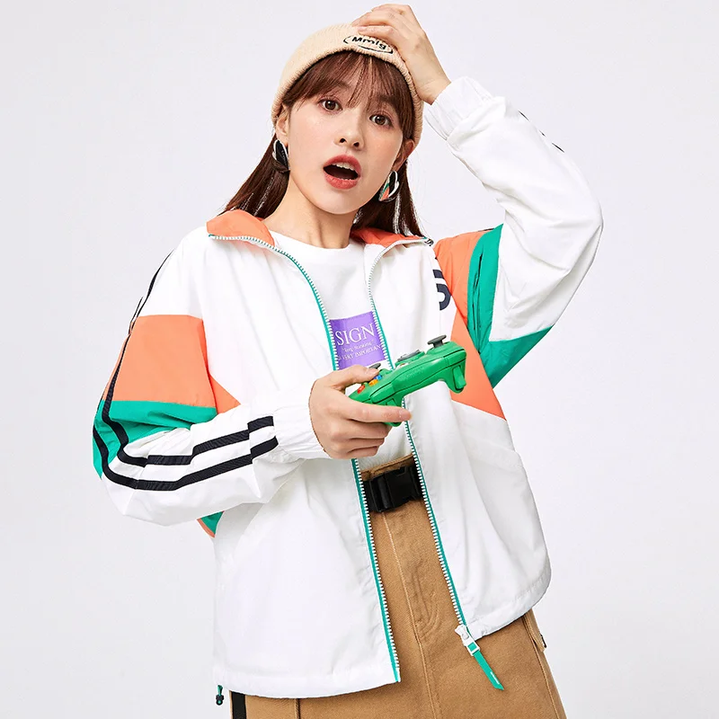 

SEMIR Jacket Women 2021 Spring New Trend Contrast Coat Loose Slim Lapel Stand Collar Design Trend Coat For Woman
