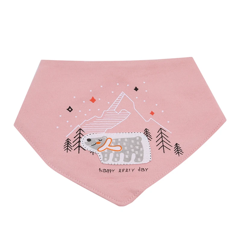 

Baby Bibs For Boy Girl Bandana Bib Burp Cloth Print Animal Triangle Cotton Baby Scarf Meal Collar Burp Baby Accessories