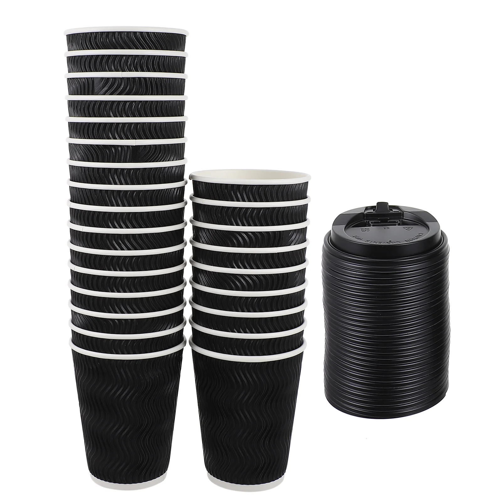 

50 Sets Paper Coffee Cups Paper Coffee Storage Cups Practical Coffee Cup