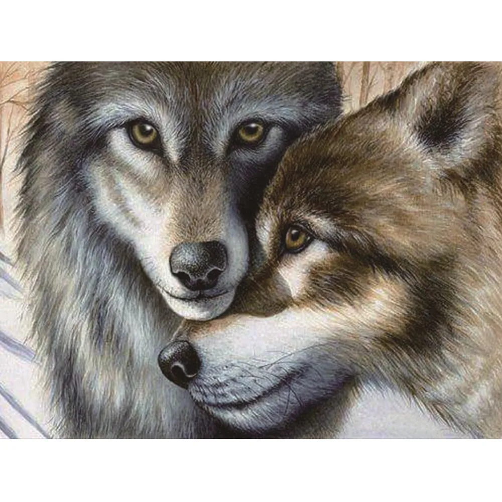 Горячая Распродажа полная Алмазная вышивка Волчья мозаика 5D крестом алмазная