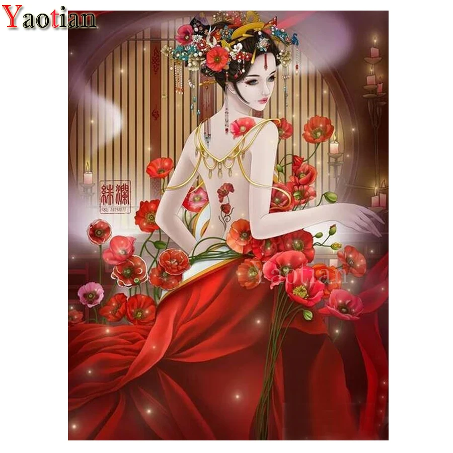 

Японские сексуальные женщины Маки вышивка крестиком 5d ручная алмазная живопись полная квадратная картина Стразы картины Алмазная вышивка