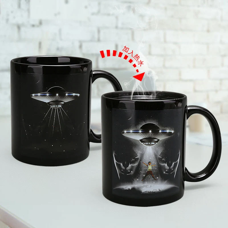 Новая Чужеродная НЛО Магическая кружка для кофе горячая холодная меняющая цвет