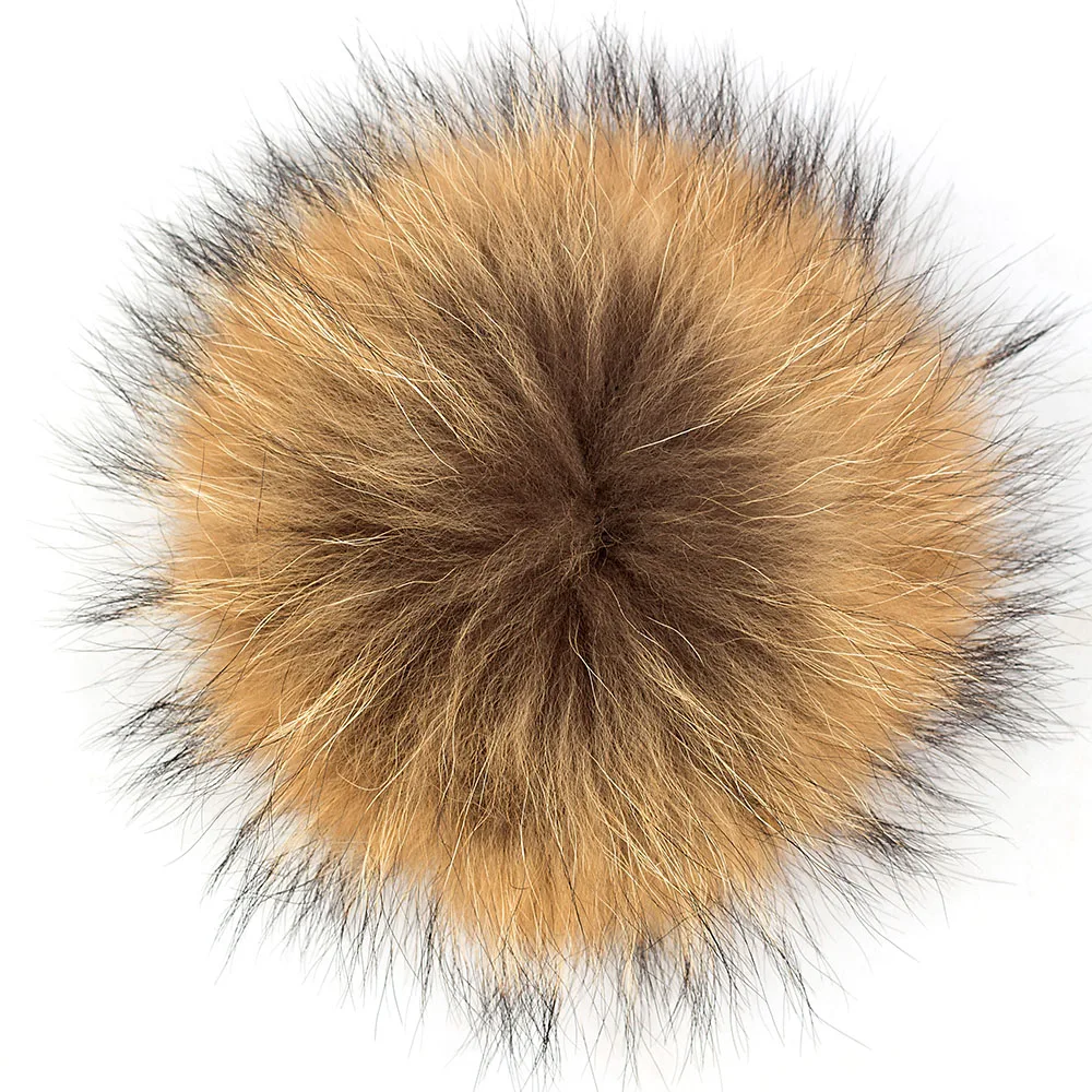 

Unisex Cotton Warm Tie Dye Skull Knitted Cap Women Hat with 15cm Real Raccoon Fur Pompom Men Boys Beanie Hats for Winter Autumn