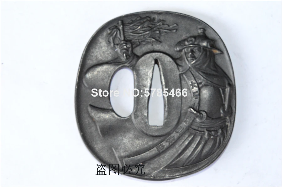 Редкий набор самурайский Железный стальной кожух Tsuba Menuki Fuchi Кашира для японских