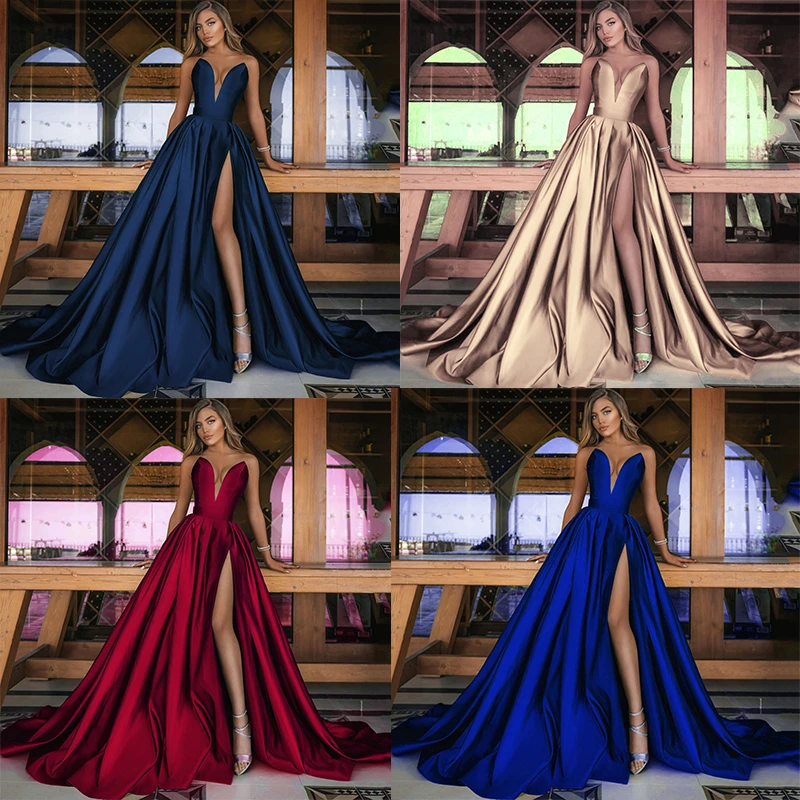 

Sexy Chic Elegant Woman See Through Large Size Off Shoulder Floor Length Cocktail Dresses Ladies Evening Party Prom Y2k Clothes