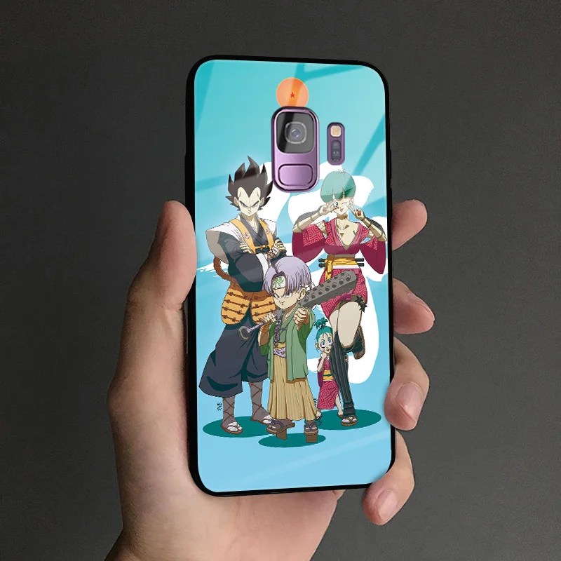 VEGETA 5 Vegeta Dragon Ball Z DBZ аниме мягкий силиконовый стеклянный чехол для телефона чехол для samsung Galaxy S8 S9 S10e S10 Note 8 9 10 Plus - Цвет: VEGETA 5