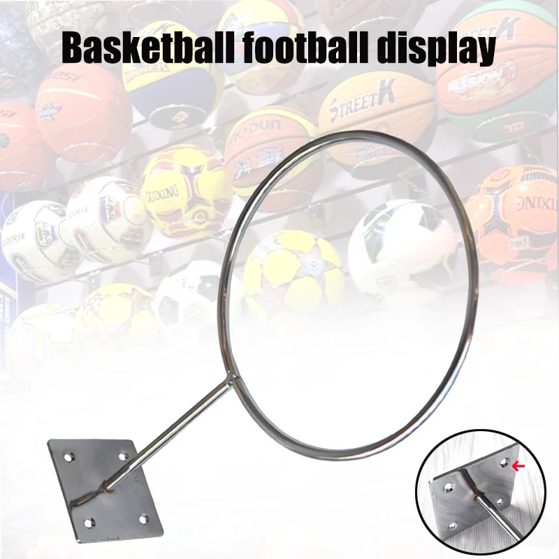 

Basketbal Soccer Holder Wall Mount Footbal Volleyball Ball Display Storage Rack Stand Ball Supplies QW