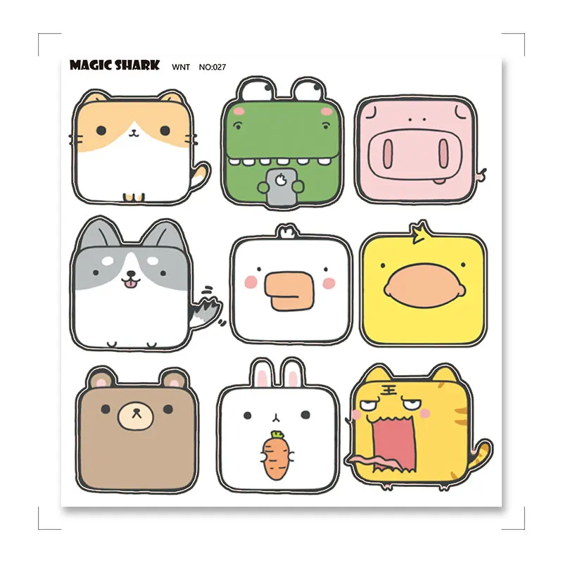 Волшебная Акула 3 м кролик Наруто Покемон Пикачу Марио бабочка наклейка пленка