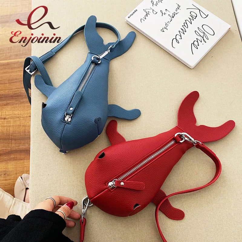 3 цвета милый уникальный дизайн Кита искусственная кожа модная женская сумка на