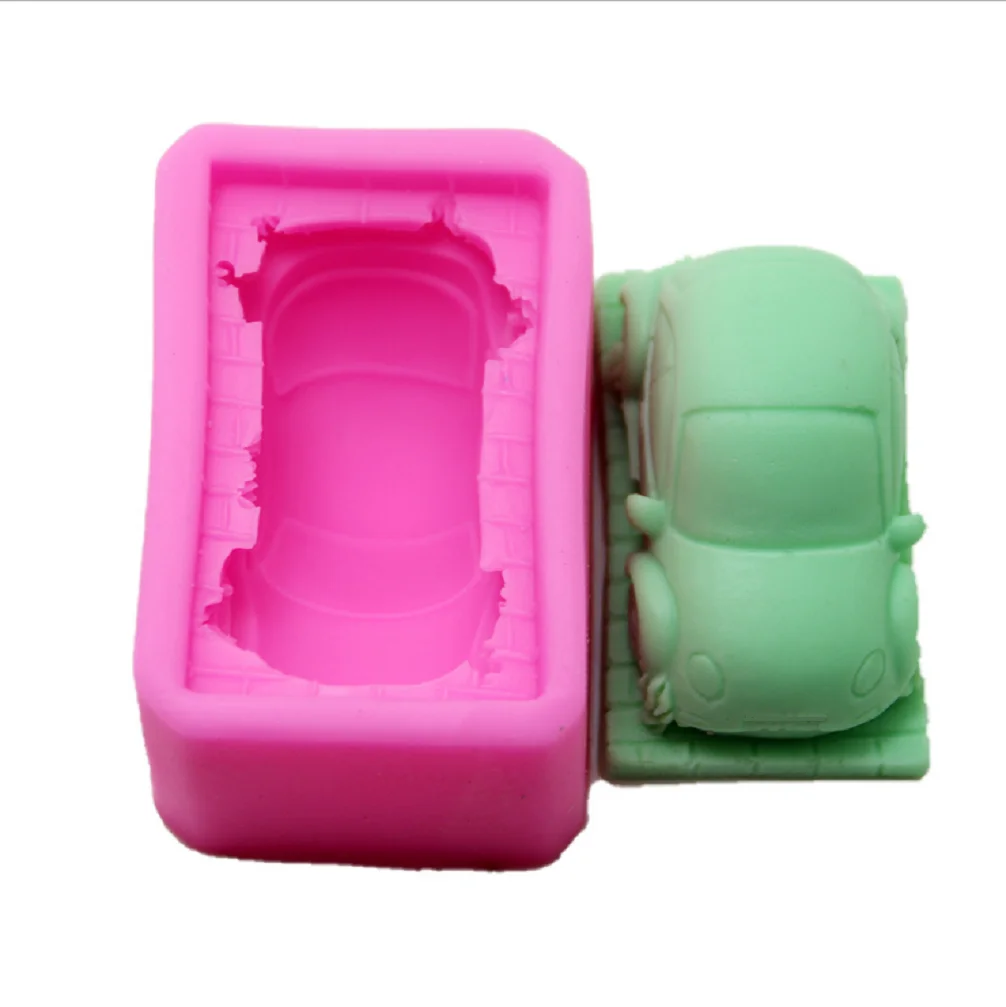 3D силиконовая форма для мыла в виде грузовика и автомобиля самостоятельного