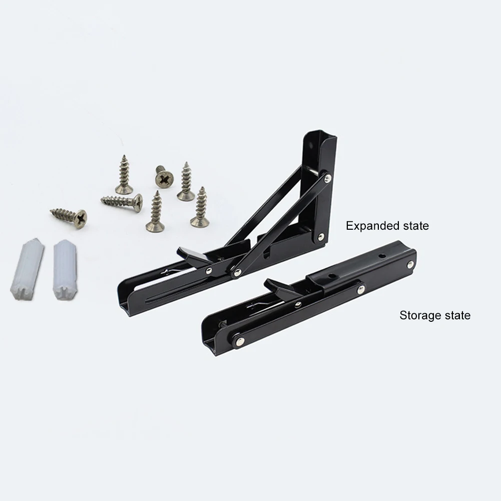 

2PCS Triangle Folding Angle Bracket Heavy Support Adjustable Wall Mounted Bench Table Shelf Bracket Furniture Hardware Bracket