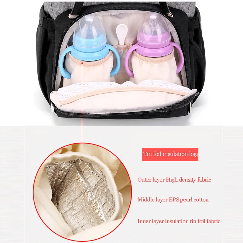 Модная сумка для детских подгузников рюкзак мам колясок водонепроницаемая