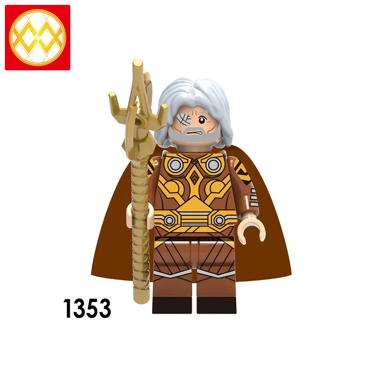 XH1353odin Фильм Тор Ragnarok Odin Loki Hela Валькирия битва лошадь Frigga Hemidall Джейн Фостер Халк Sif строительные блоки кирпичная игрушка малыш - Цвет: XH1353odin