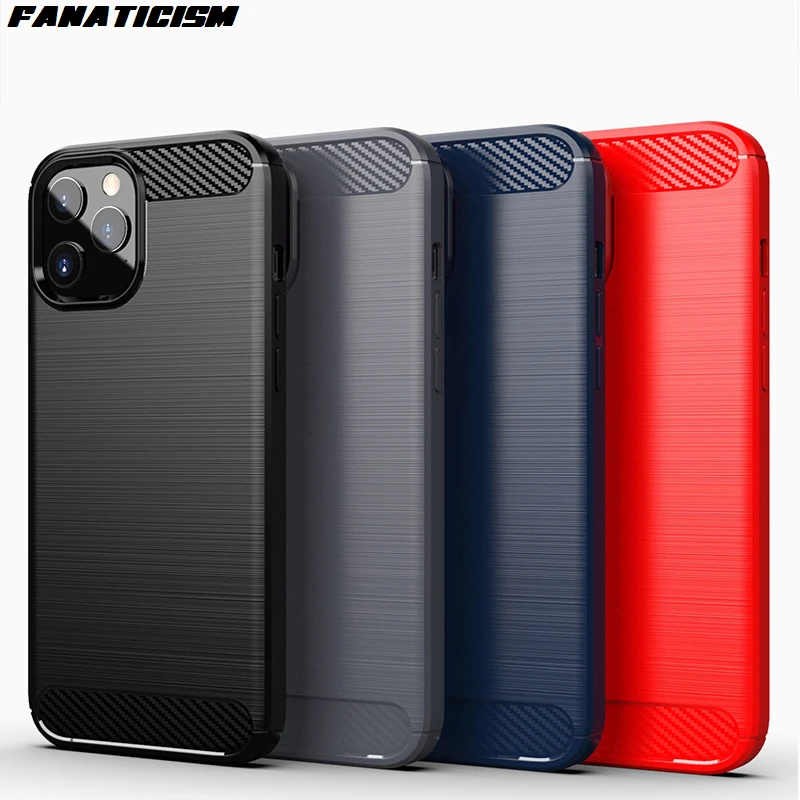 

300 шт. прочный защитный чехол для iPhone 12 pro Max iPhone12 12pro 12mini матовый мягкий силиконовый Прочный чехол для телефона из углеродного волокна