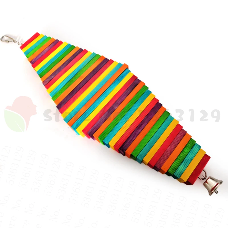 

Птица Игрушки для жевания игрушки Большой Средний попугая попугай красочные деревянные блоки Еда Класс игрушки