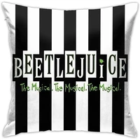 beetlejuice the musical square45cmx45cm pillowcase home bed room interior decoration