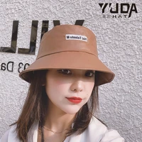 new korean autumn trendy fashion fisherman hats for women men casual leather bucket caps hip hop design winter fishing bonnets