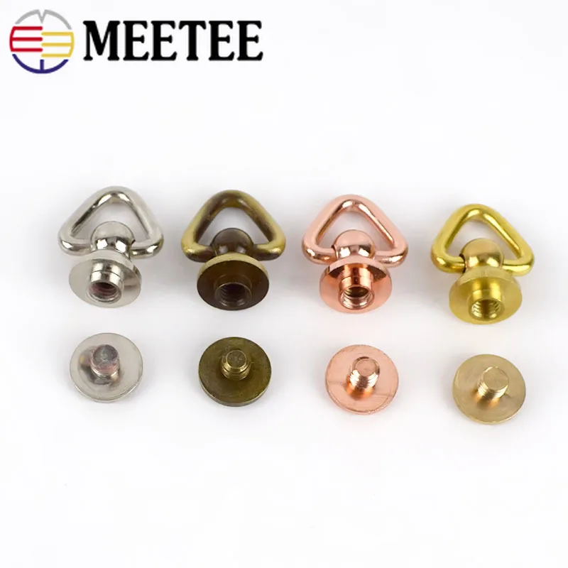 Meetee 10/30 шт. латунь-хомут с круглым воротником для мальчиков и девочек гвоздь