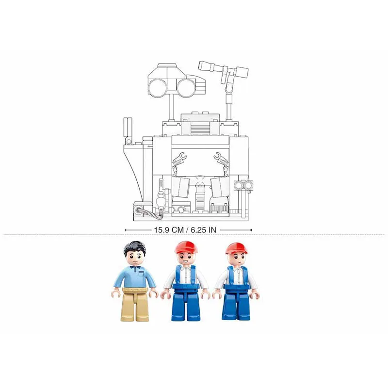 City Technic серия Автомойка украшение модели автомобиля строительные блоки игрушки для детей рождественские подарки