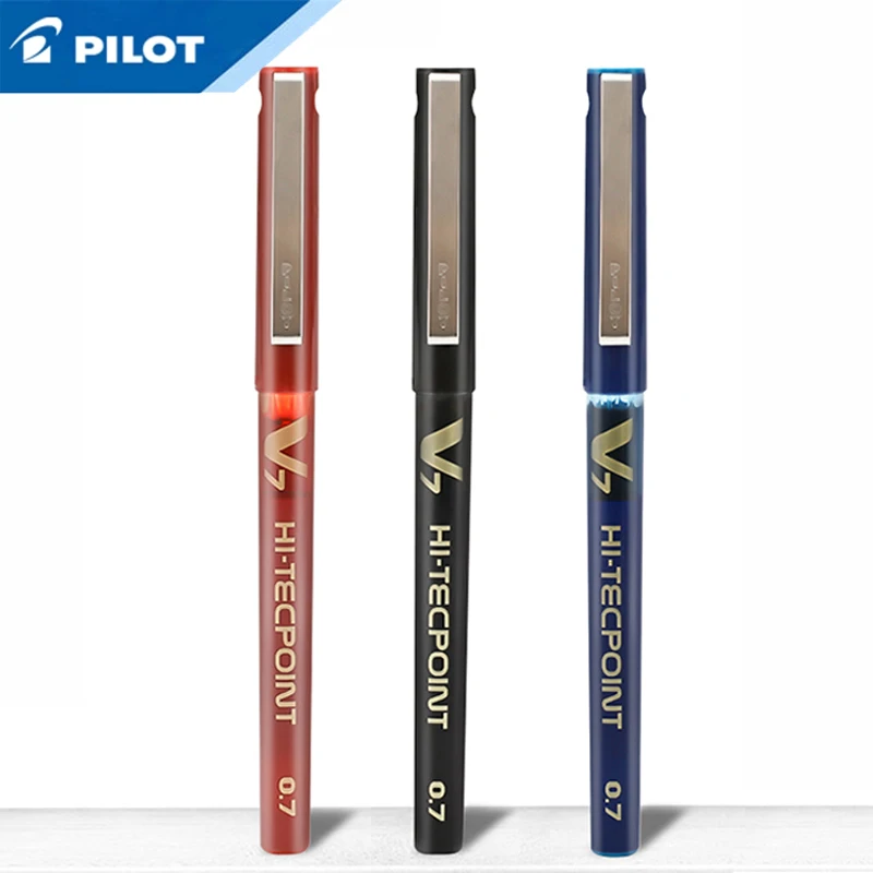 

Pilot-V7-Hi-Tecpoint-Cartridge-System-Rollerball-Pen-Medium-Point 0.7mm 6pcs/lot Needle Point Black/Red/Blue/Green